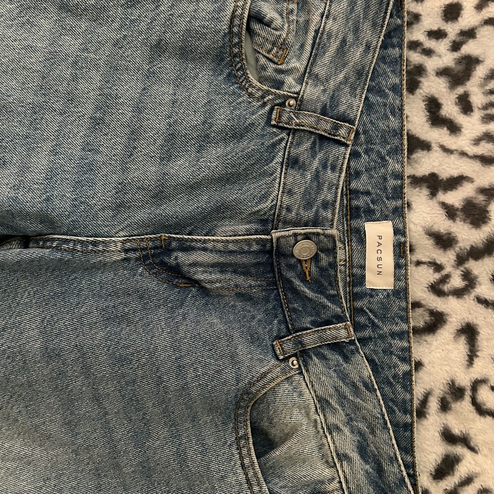 Pacific Sunwear Women's Light Blue High Rise Jeans